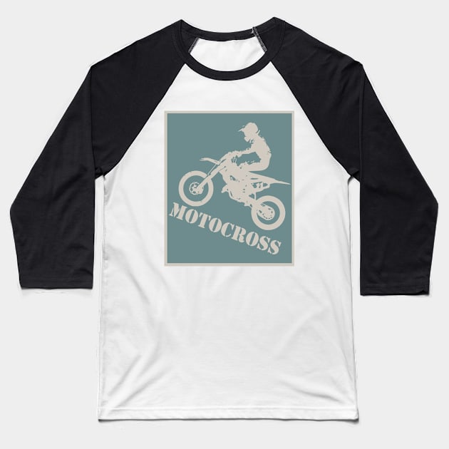 motocross adventure Baseball T-Shirt by fokaction